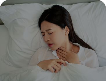 목에 걸린듯한 이물감